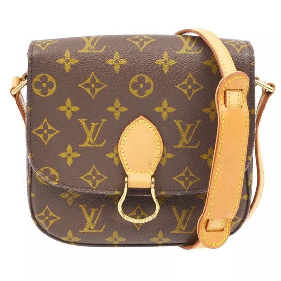 LOUIS VUITTON SAINT CLOUD MM SHOULDER BAG PURSE MONOGRAM - Picture 1 of 9